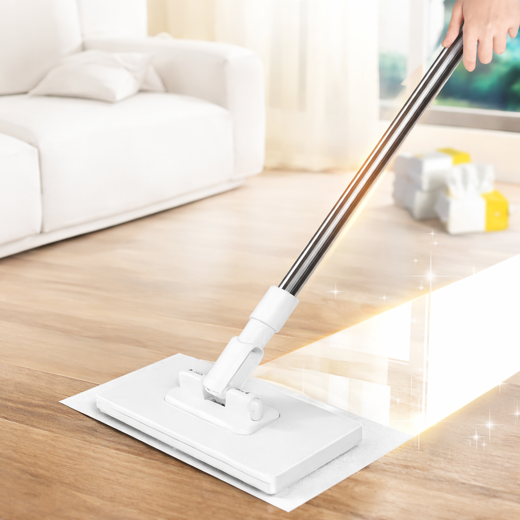 SmartMop Hands Free Floor Mop | Rotating Head With Washable Cleaning Pads image 1