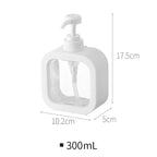 White soap dispenser dimension diagram for the 300 mL size.