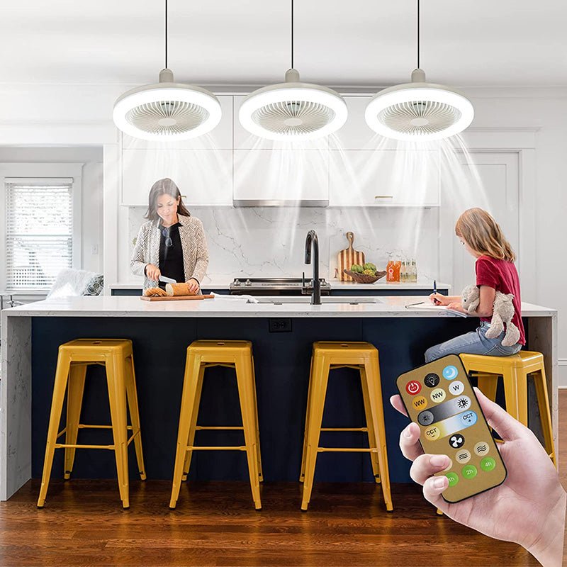 Ceiling Fan Light | Remote-Controlled Socket Fixture - Ceiling Fan product view 3