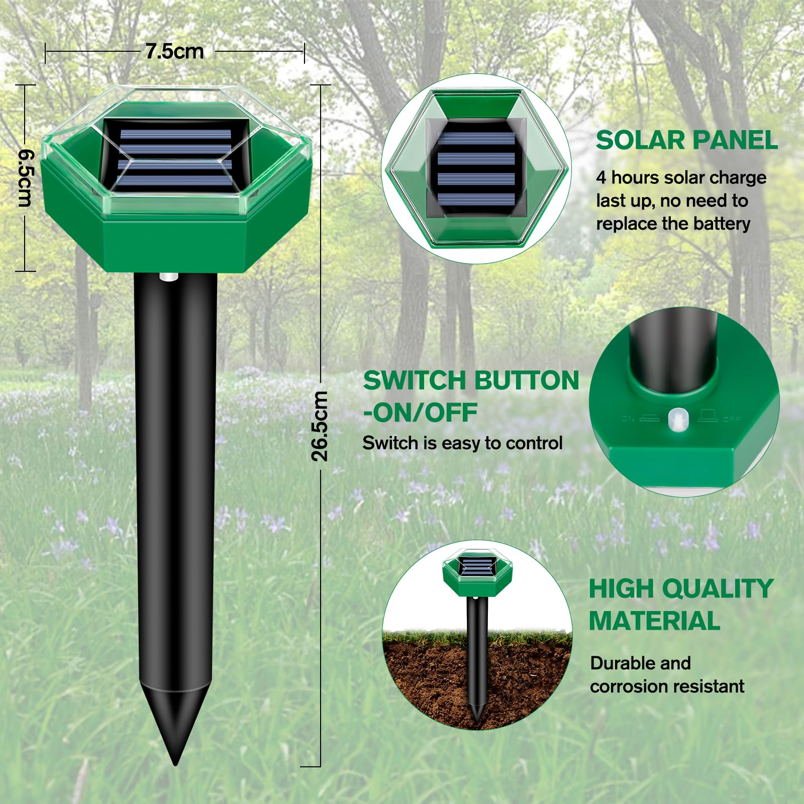 mole repellent set shown in source gallery view 2.