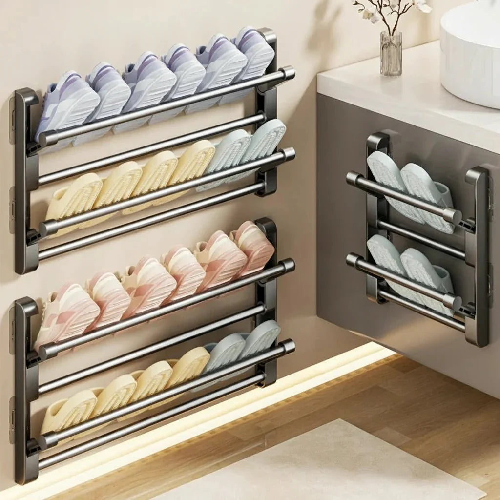 Wall-Mounted Shoe Rack - Drainage Storage Organizer - product image 1