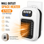 White space heater with thermostat and timer feature diagram