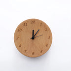 Beech Wood Alarm Clock | Silent Analog Bedside Clock - Alarm Clock product view 6