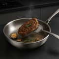 Stainless Steel Frying Pan with coating-free cookware — product image 4