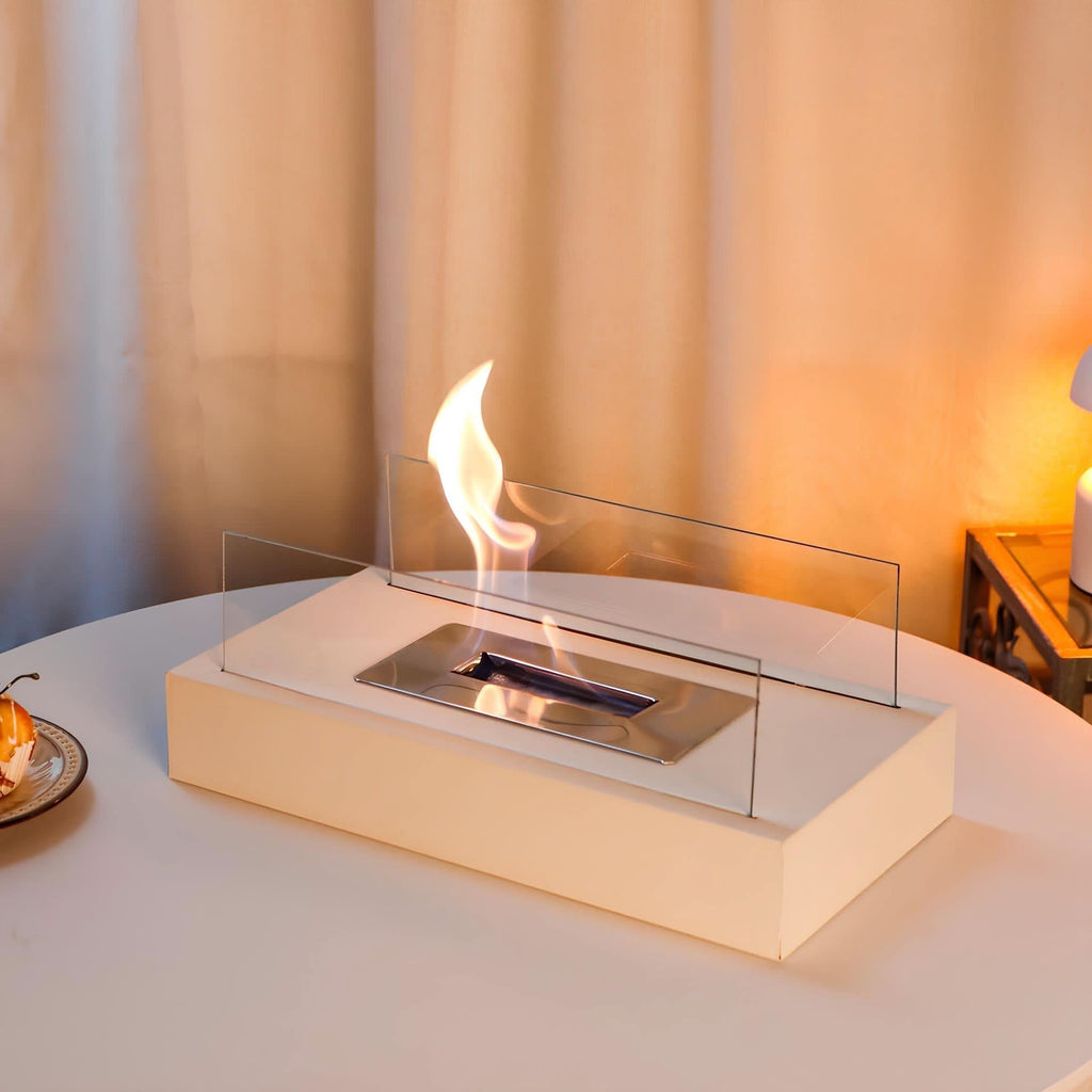 Tabletop Fireplace | Portable Bioethanol Burner, Stainless Steel, Black — product image 7