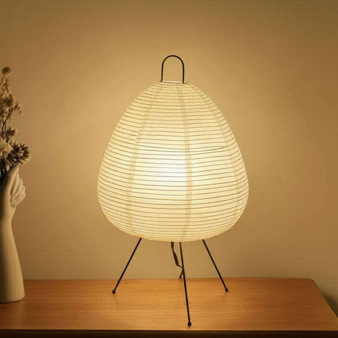 Rice Paper Table Lamp | Japanese Wabi-Sabi Style, Eight Colors — product image 1