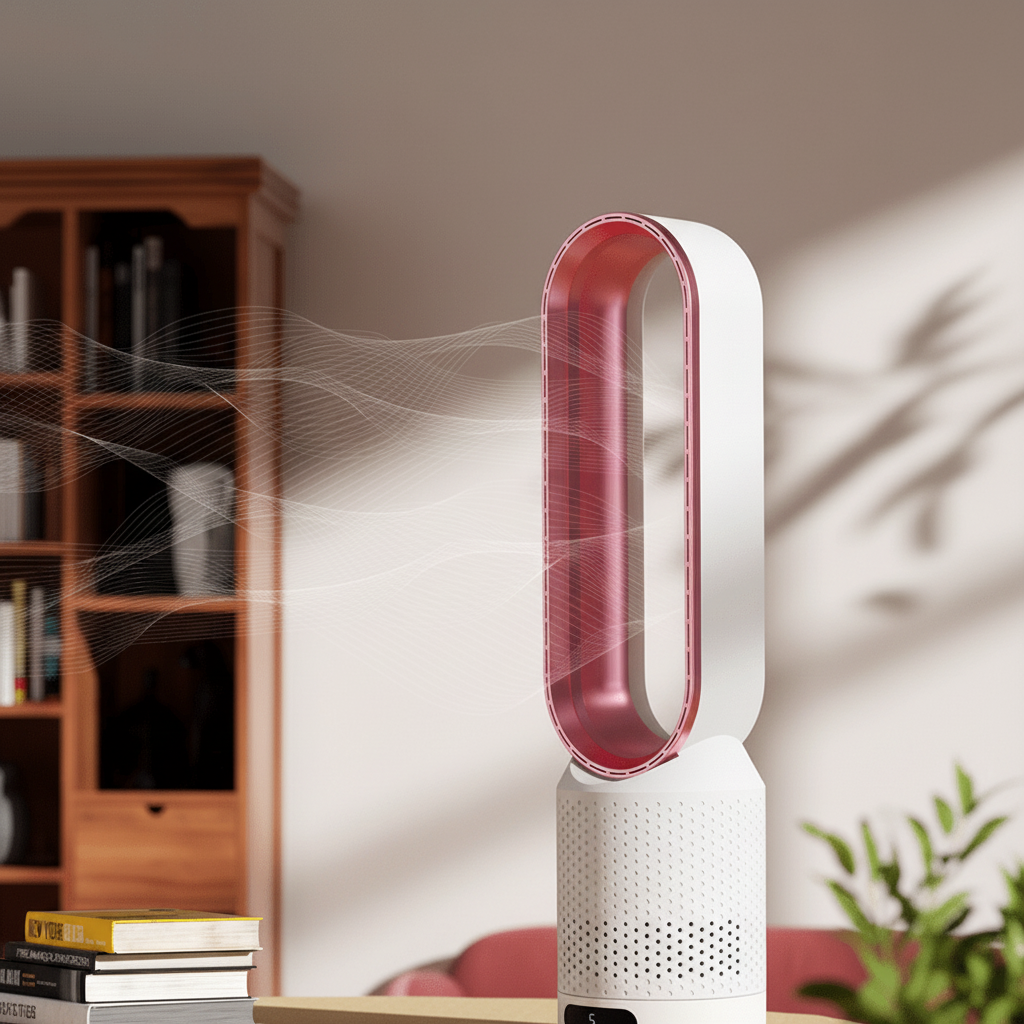 Tower Fan | Bladeless 3 in 1 Cooling, Oscillating Design, White Finish — product image 3