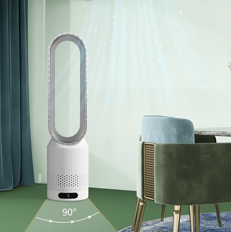 Tower Fan | Bladeless 3 in 1 Cooling, Oscillating Design, White Finish — product image 5