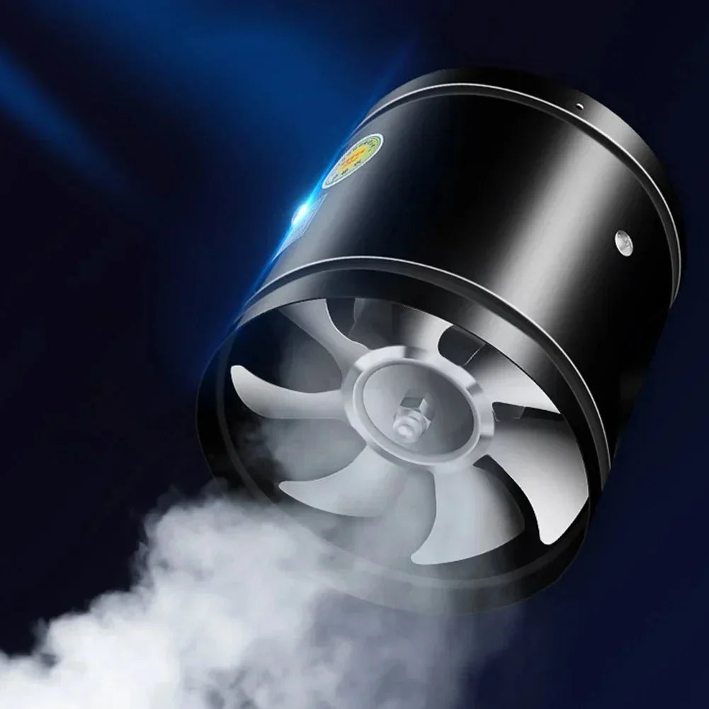 Ventilation fan in a black or white ABS housing, product detail 2.