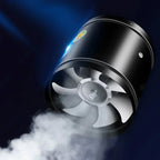 Ventilation fan in a black or white ABS housing, product detail 2.