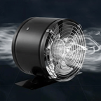 Ventilation fan in a black or white ABS housing, product detail 3.