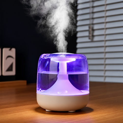 Visible Tank Humidifier | USB Powered 650 mL Tank And Color Changing Light