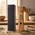 Natural brown wood spice grinder