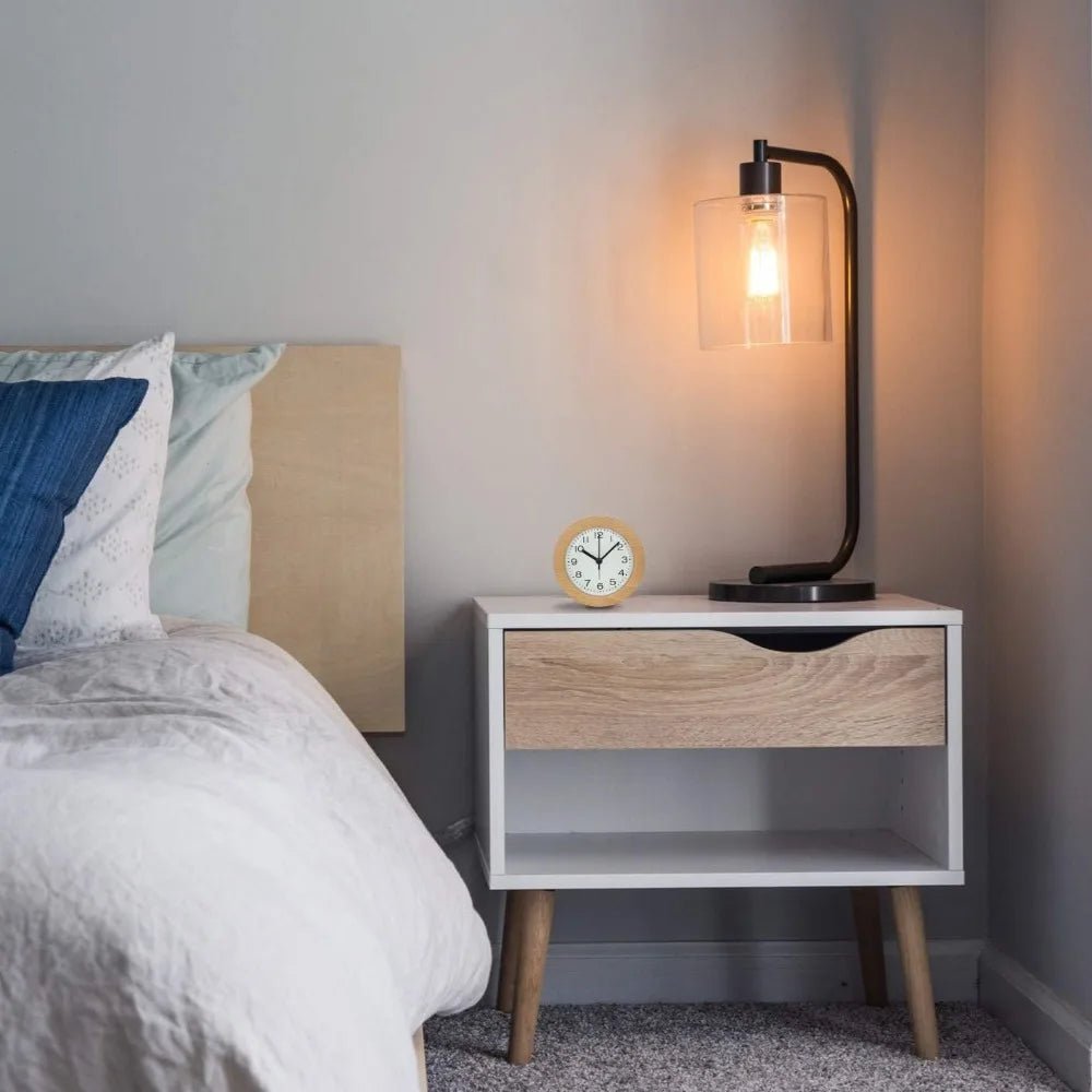 Wooden Alarm Clock | Silent LED Bedside Clock - Alarm Clock product view 2