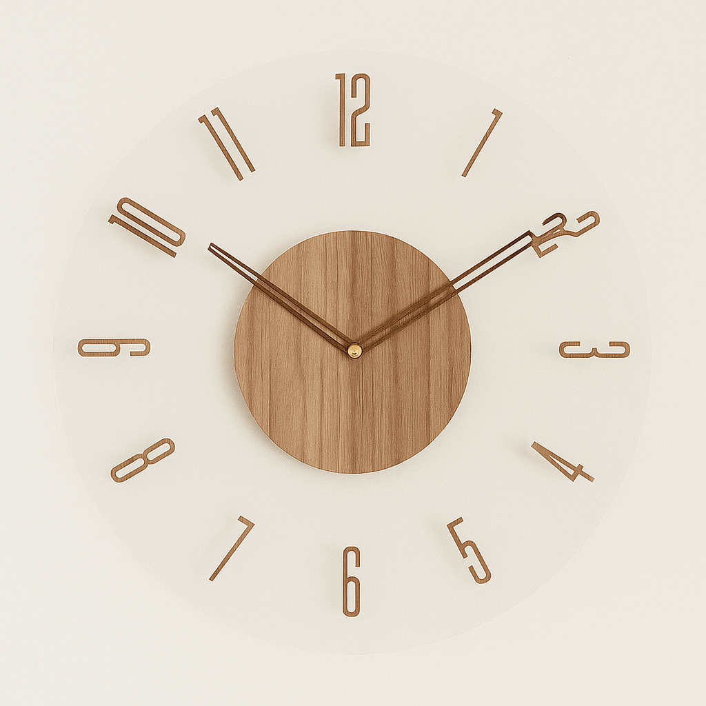 Wooden Wall Clock | Silent Nordic Design, Four Styles — product image 5