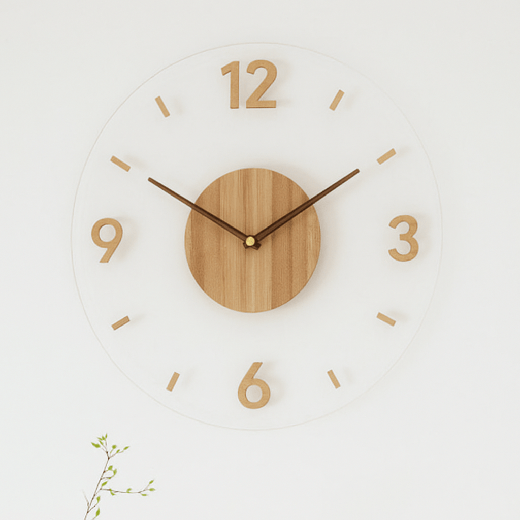 Wooden Wall Clock | Silent Nordic Design, Four Styles — product image 2