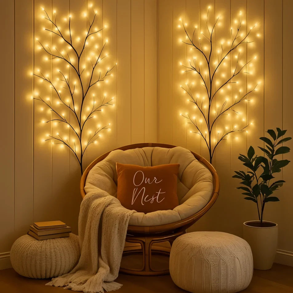 Warm White Willow Branch Light | Dimmable LED Wall And Room Decor image 4