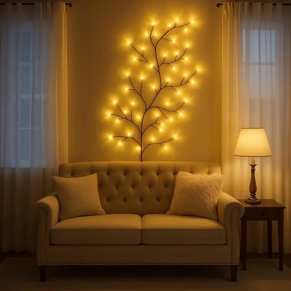 Warm White Willow Branch Light | Dimmable LED Wall And Room Decor image 7