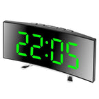 Slim LED Alarm Clock | Large Digital Display, Silent Design, Choice of Display Style 3