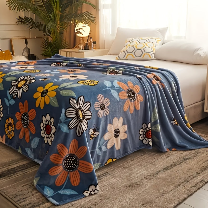 Floral Flannel Throw Blanket | Lightweight And Soft – product image 2