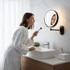 LED Magnifying Mirror with rechargeable wall-mounted design — product image 3