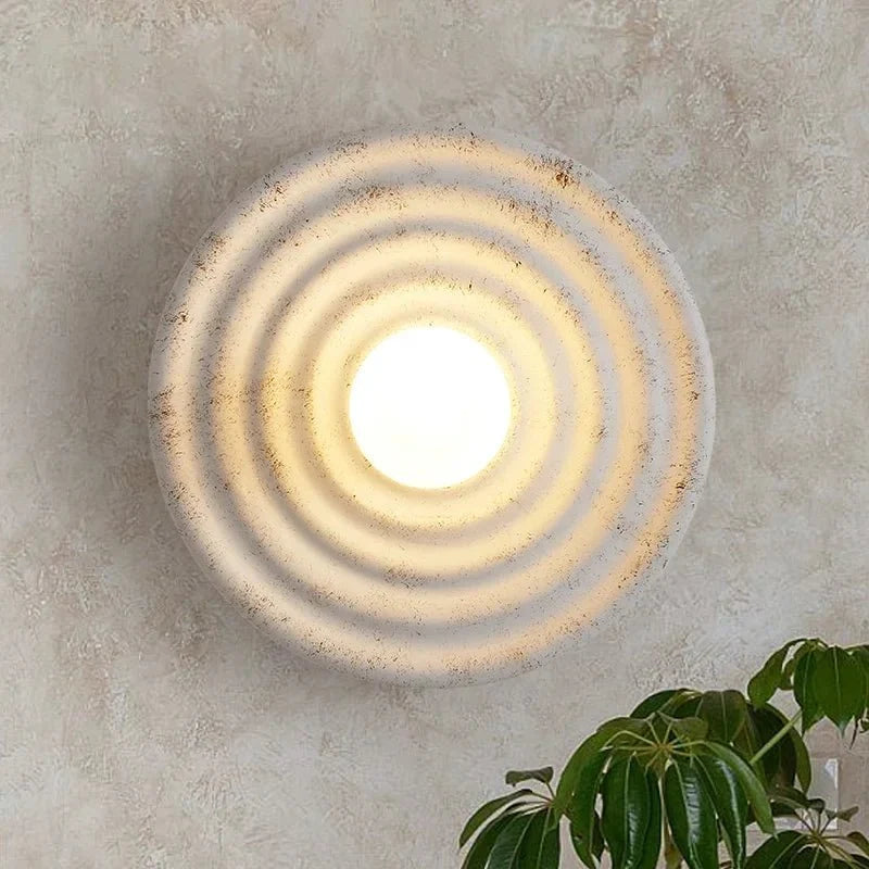 Ceramic LED Wall Light - Wabi-Sabi Textured Fixture - product image 1