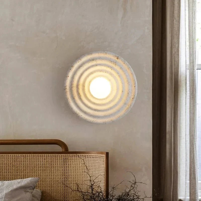 Ceramic LED Wall Light - Wabi-Sabi Textured Fixture - product image 2