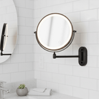 LED Magnifying Mirror with rechargeable wall-mounted design — product image 1