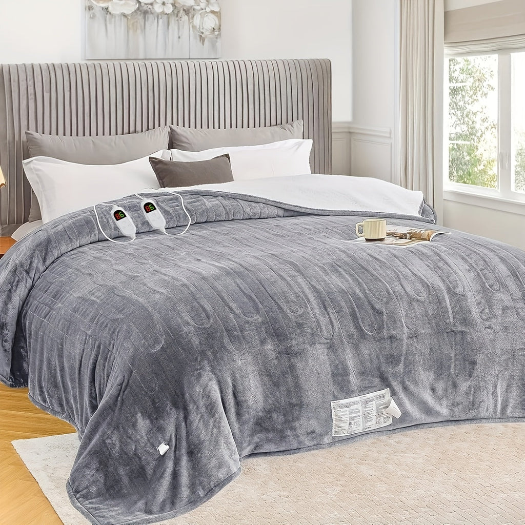Dual-Zone Heated Blanket | Independent Controls And 10 Heat Levels – product image 7