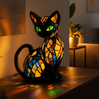 Cat Night Light | Playful LED Silhouette, Silicone, Warm Ambient Glow