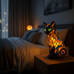 Cat Night Light | Playful LED Silhouette, Silicone, Warm Ambient Glow