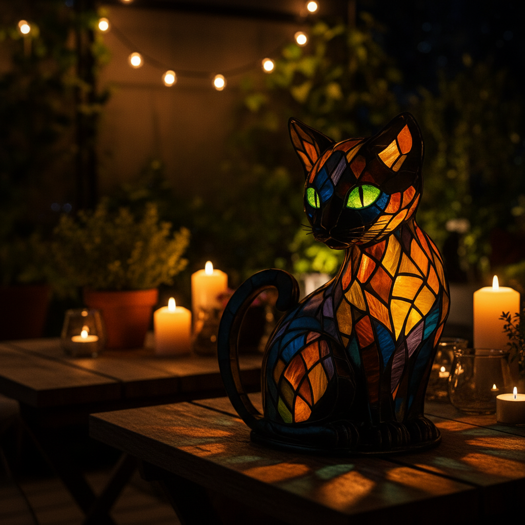 Cat Night Light | Playful LED Silhouette, Silicone, Warm Ambient Glow