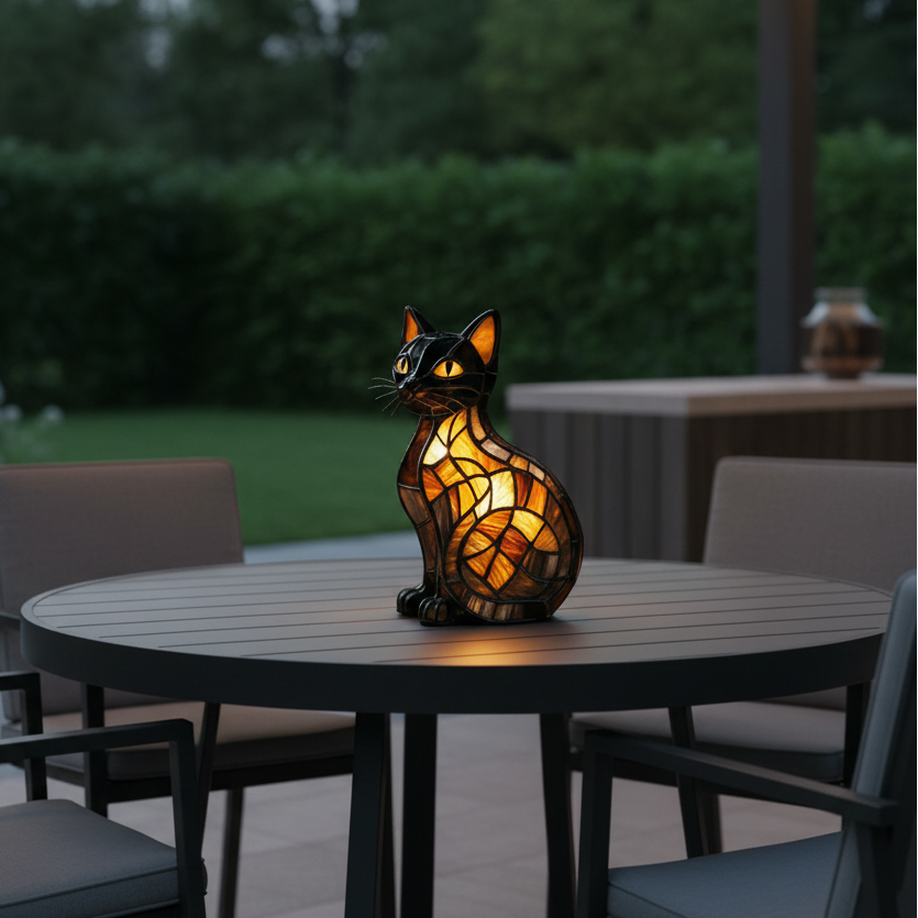 Cat Night Light | Playful LED Silhouette, Silicone, Warm Ambient Glow