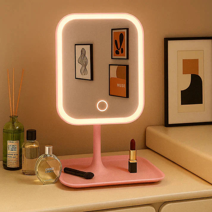 Cordless Vanity Mirror - Pink