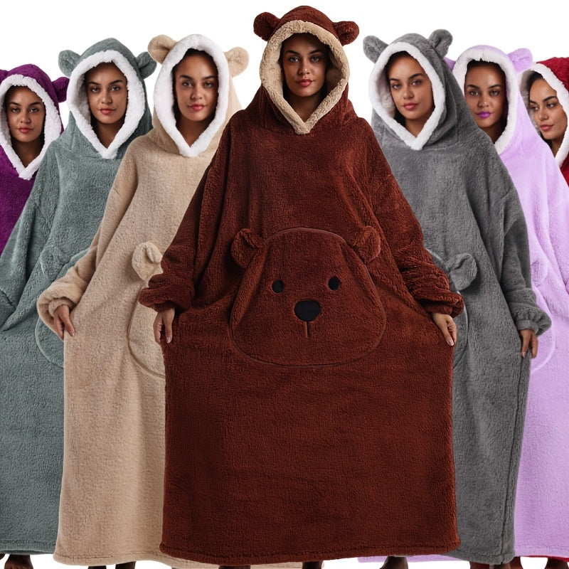 Oversized Wearable Blanket Hoodie | Fleece-Lined, 13 Colors