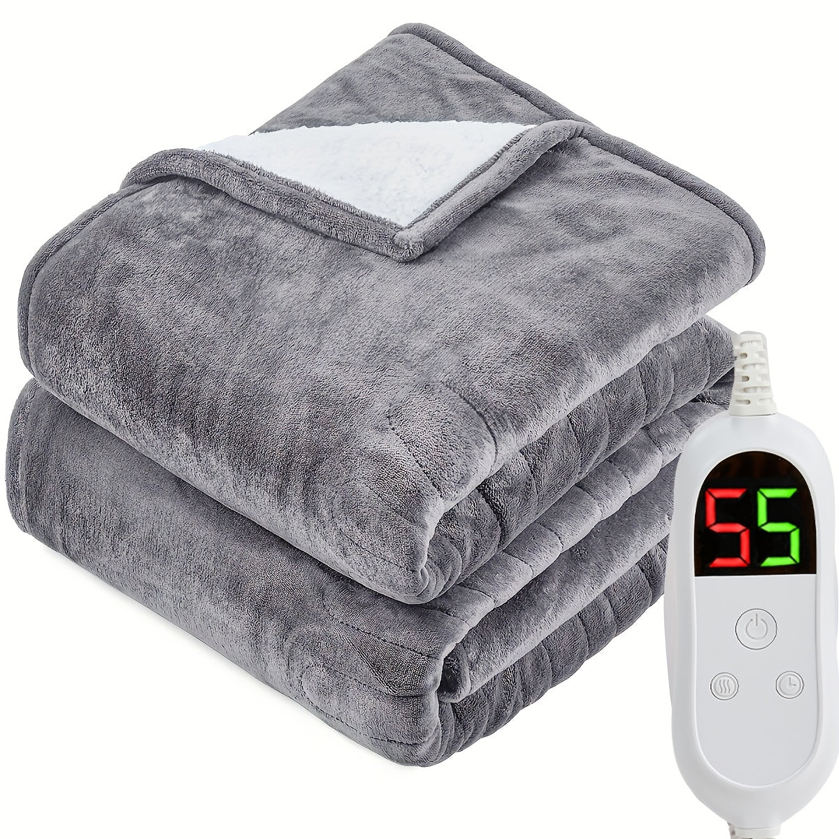 Dual-Zone Heated Blanket | Independent Controls And 10 Heat Levels – product image 2