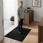 Door Mat | Absorbent Flowing Line Pattern, Polyester And TPR, Three Colors