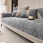 Linen-Look Sofa Cover with non-slip furniture protection — product image 8