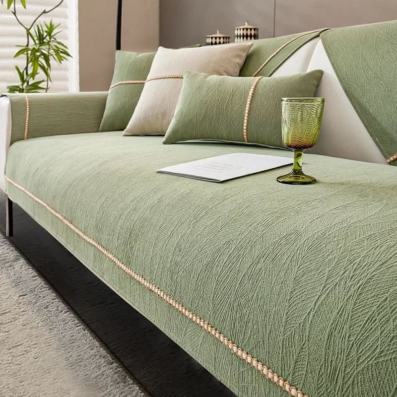 Linen-Look Sofa Cover with non-slip furniture protection — product image 6