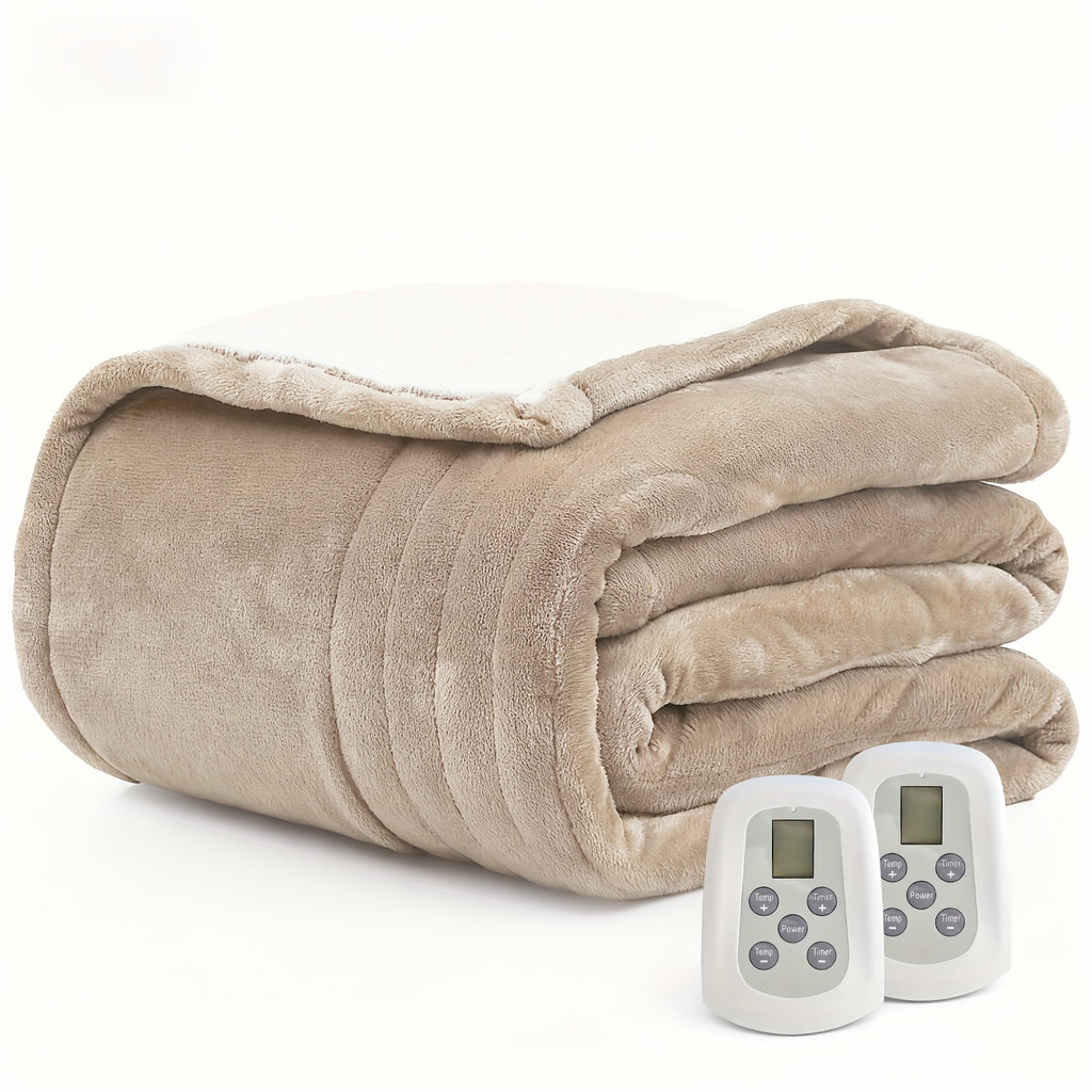 Flannel Electric Blanket | 10 Heat Levels And Machine Washable