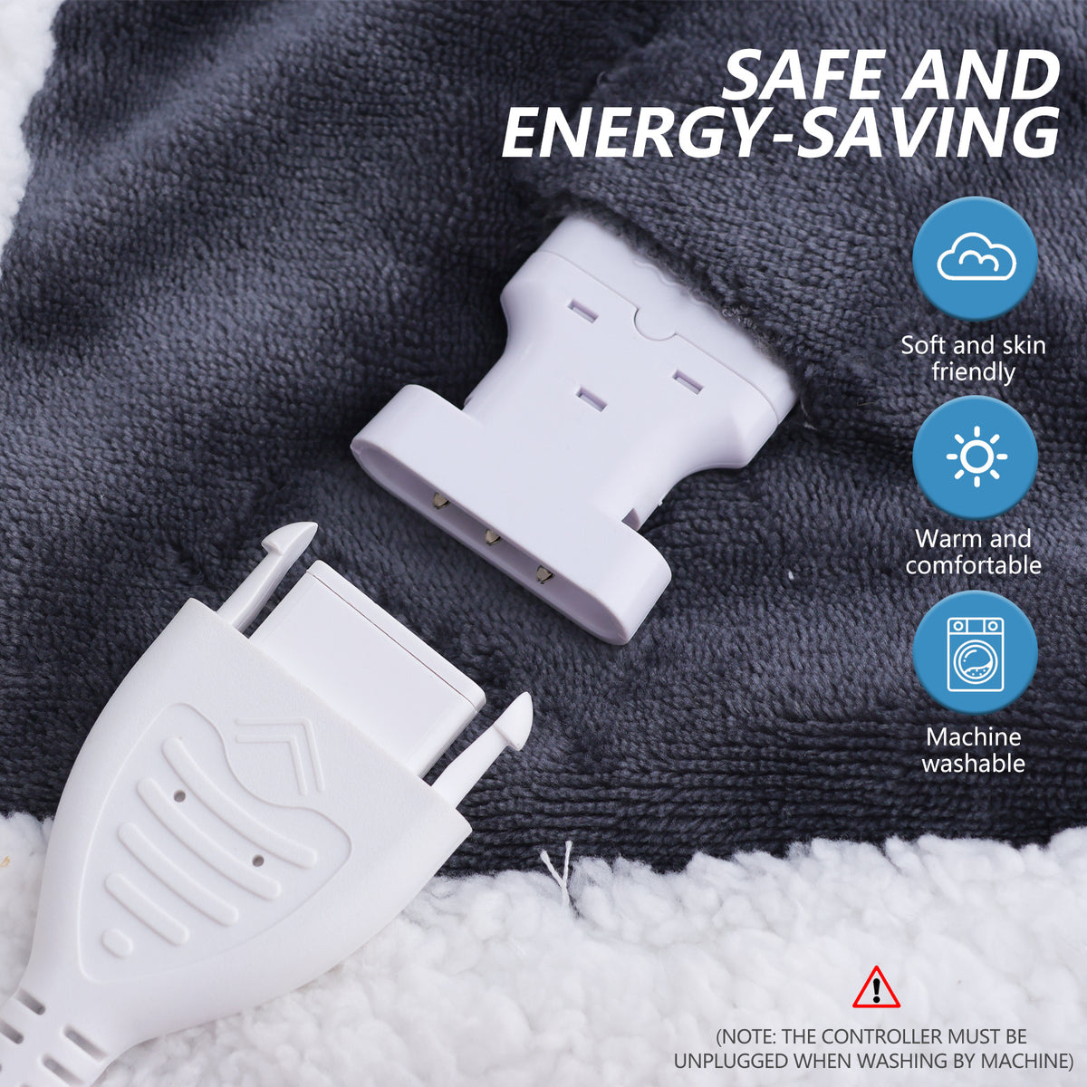 Wearable heated throw 3