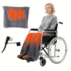 USB Heated Blanket | 3 Heat Levels For Wheelchair And Travel