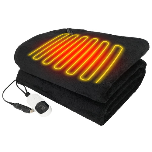 12V Car Heating Blanket | 9 Heat Levels And Timer