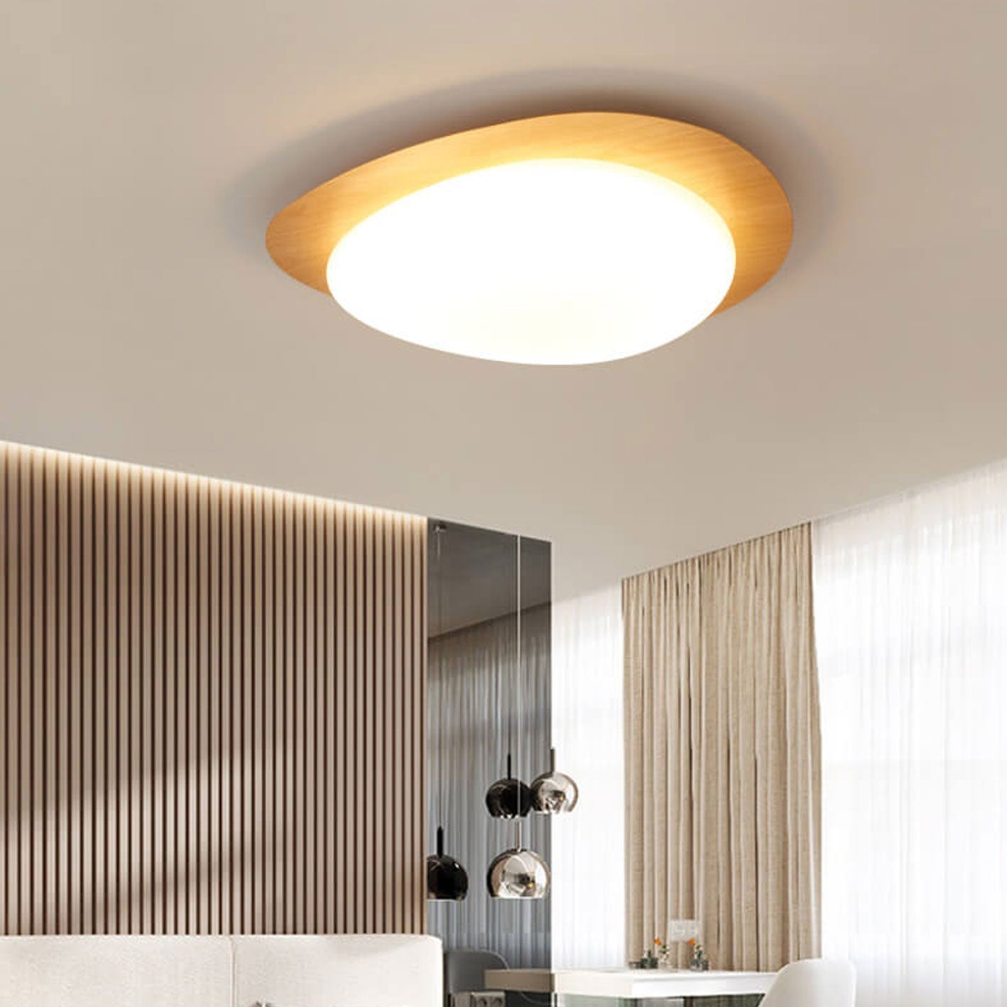 Flush Mount Ceiling Light shown in product gallery view 16.