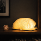 Foldable rechargeable book lamp product view 1