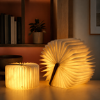 Foldable rechargeable book lamp product view 3