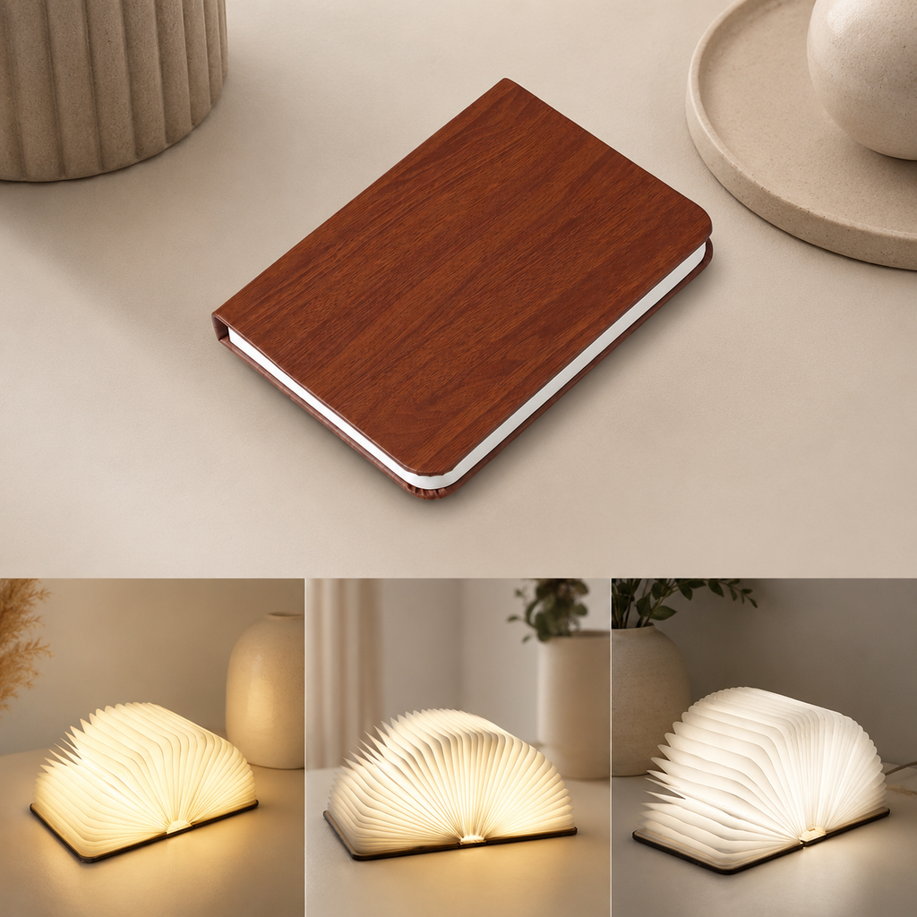Foldable rechargeable book lamp product view 9