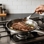 Stainless Steel Frying Pan with coating-free cookware — product image 1