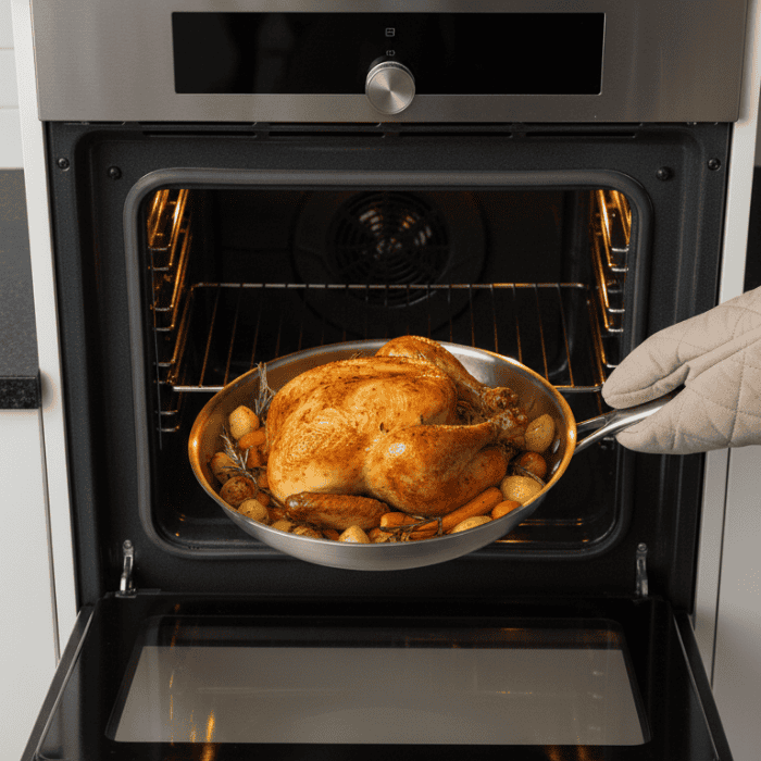 Stainless Steel Frying Pan with coating-free cookware — product image 6