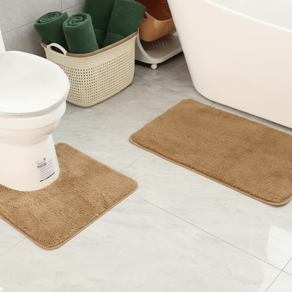 Microfiber Bath Mat | Plush Non-Slip Floor Rug - Bath Mat product view 3